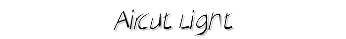 AirCut Light font